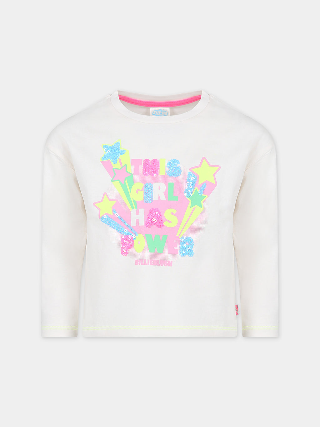 Ivory t-shirt for girl with writing